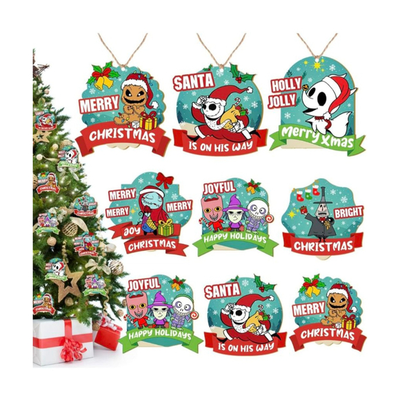 18PCS Christmas Jack Sally Wooden
Hanging‎ Ornaments for Tree Wood Nightmare - Picture 2 of 7